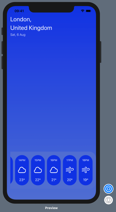 hourly weather added