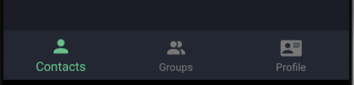 The tab bar from a shell